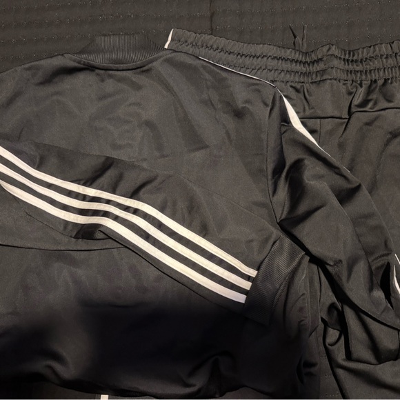 Adidas Women's Black and White Track Jacket and Joggers - Picture 5 of 5